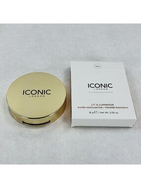 Iconic London Lit & Luminous Baked Highlighter Universal Vegan Full Size 16g NEW